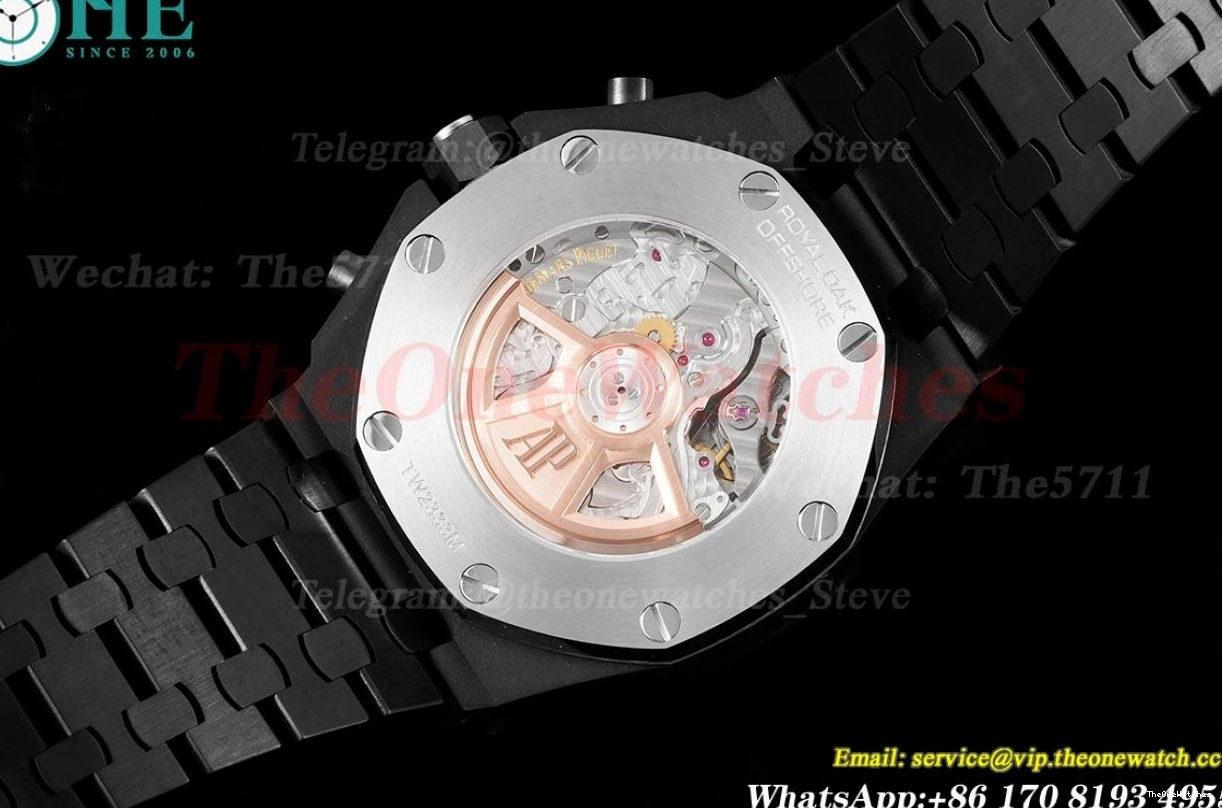 42mm PVD A7750 APF Offshore Dial Black Royal Oak PVD 1224